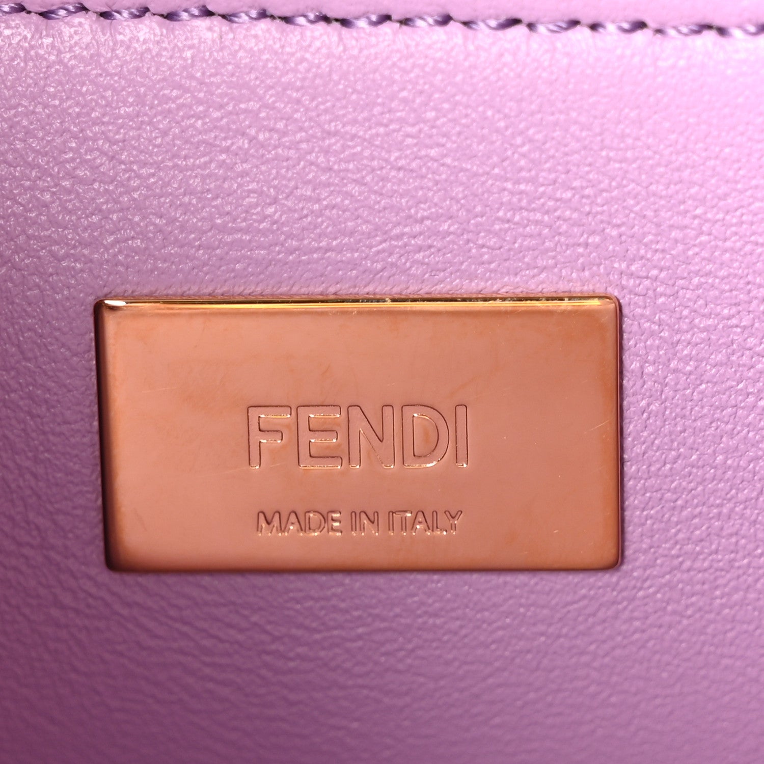 Nappa Stacked Bar Mini Peekaboo Iconic Satchel Violetta