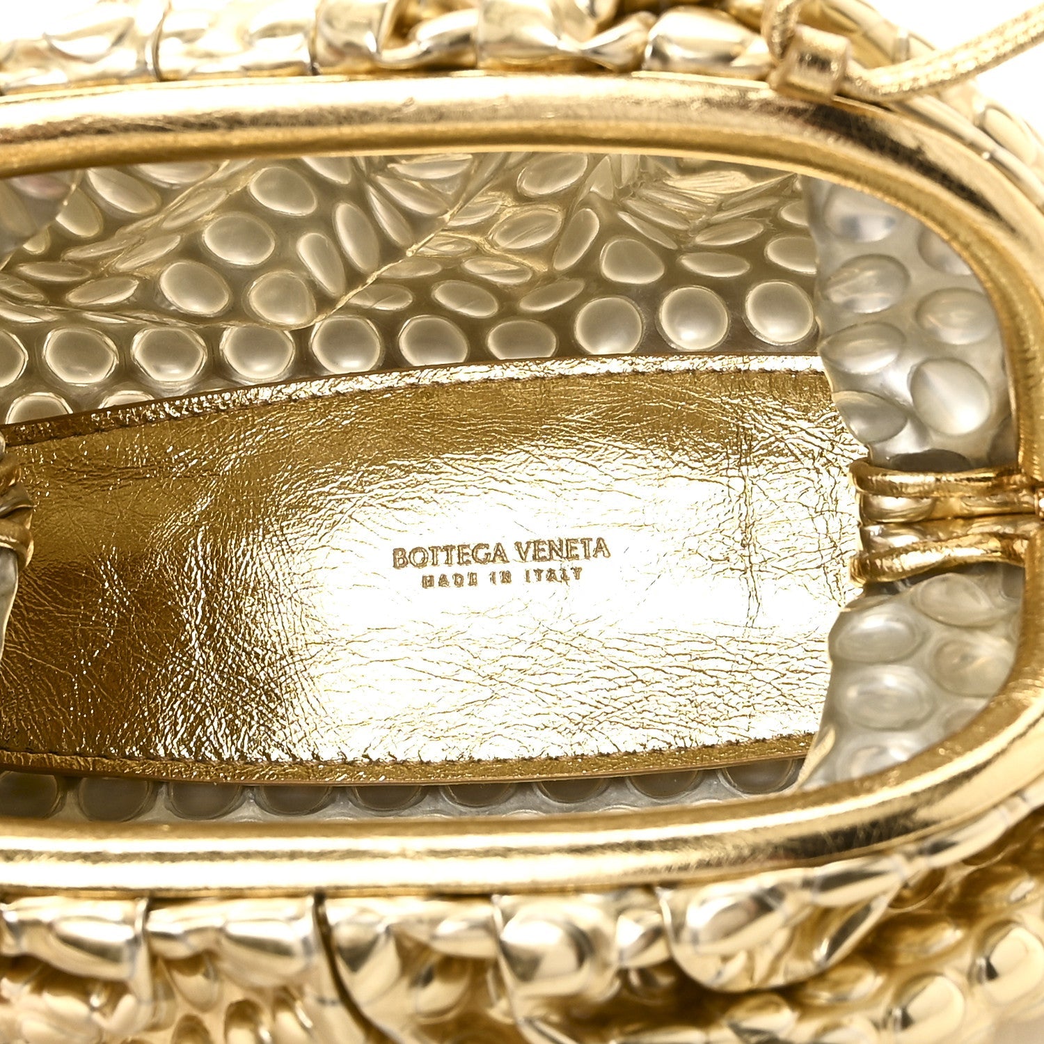 Metallic Fabric Bubble Wrap The Mini Pouch Gold