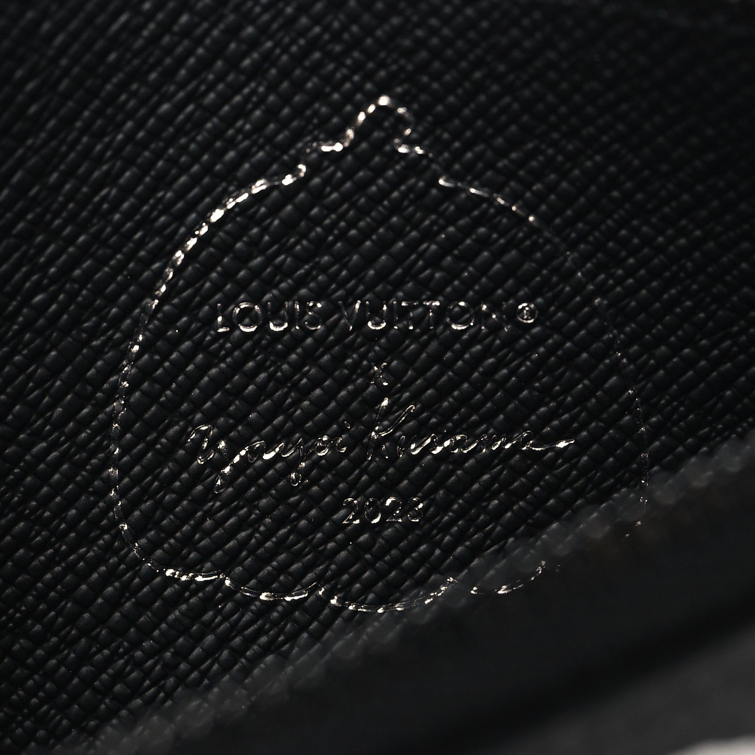 LV X YK Monogram Eclipse Taiga Coin  Holder