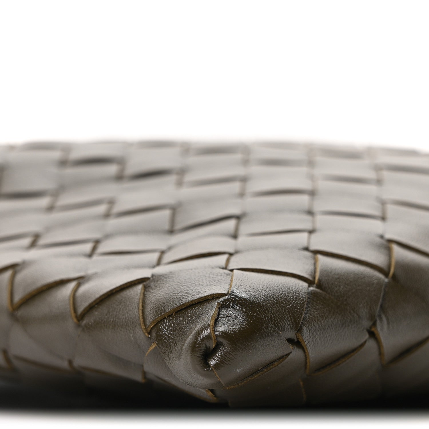 Calfskin Intrecciato Mini Hop Khaki