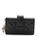 Lambskin Cannage Lady Dior Jasmine 5-Gusset  Holder Black