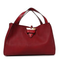 Calfskin Barcelona Tote Scarlet Red
