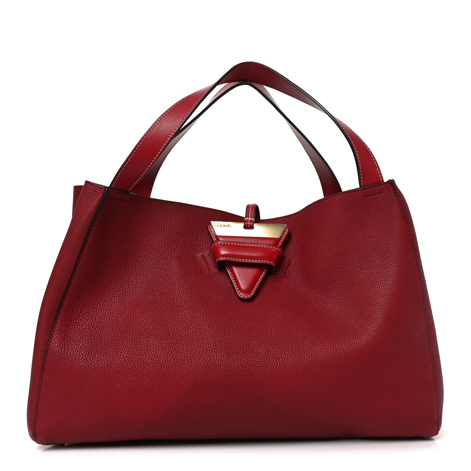 Calfskin Barcelona Tote Scarlet Red