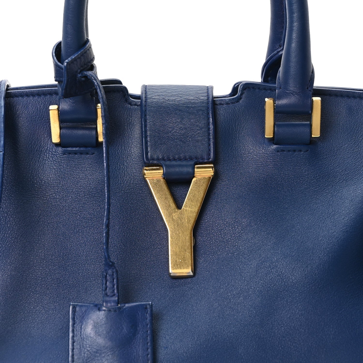Calfskin Small Classic Y Cabas Royal Blue