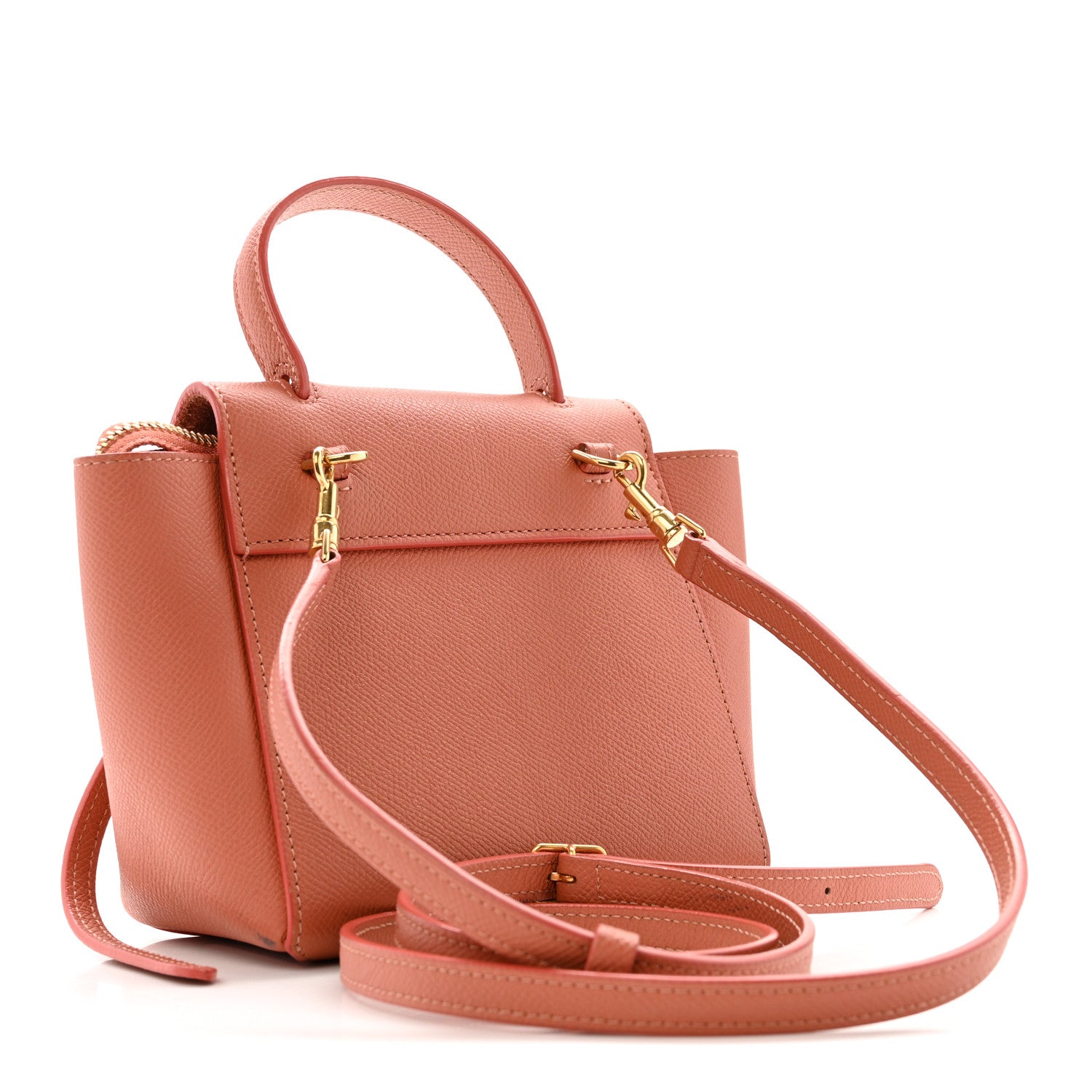 Grained Calfskin Pico Belt Bag Lychee