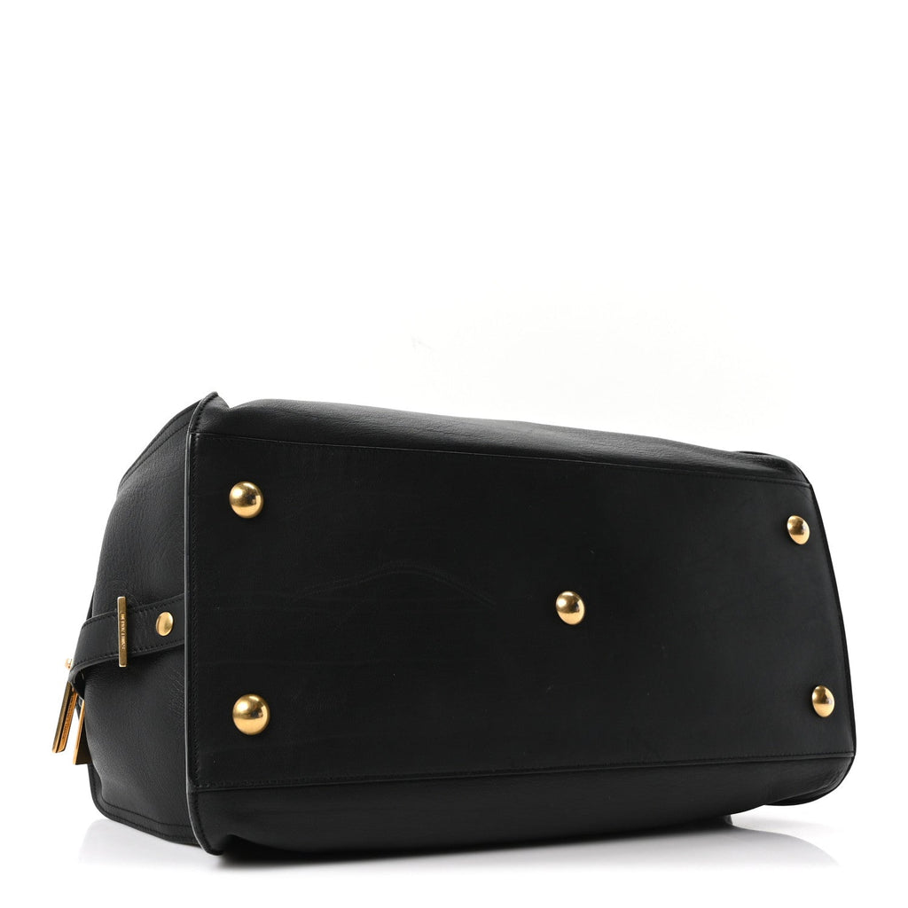 Calfskin Medium Classic Y Cabas Black