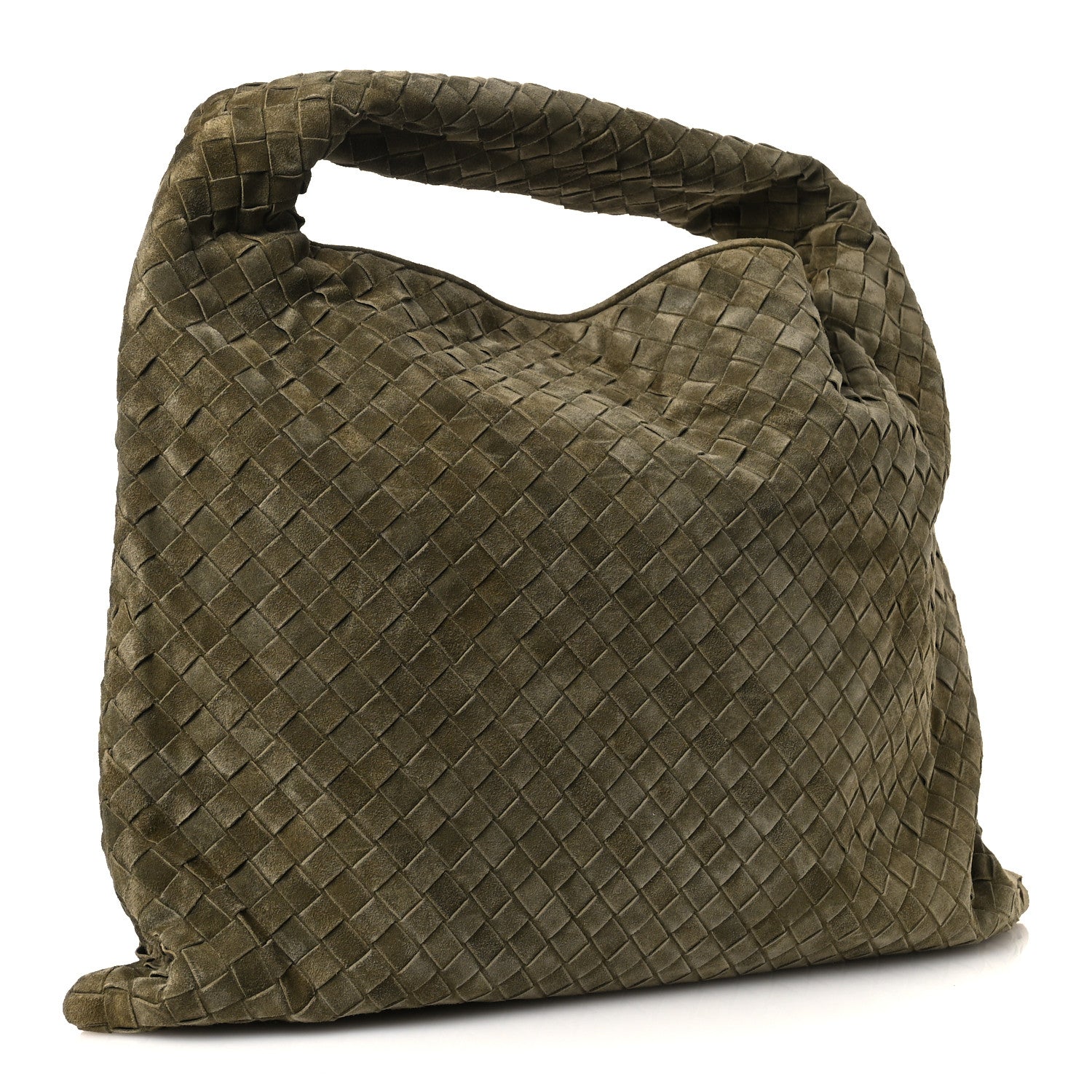 Suede Intrecciato Large Hop Mud