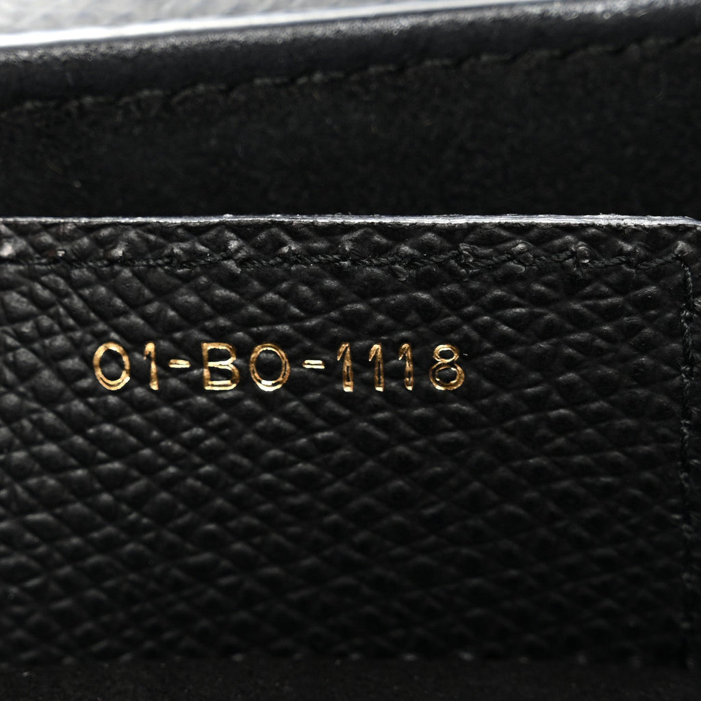 Grained Calfskin Saddle Bag Black