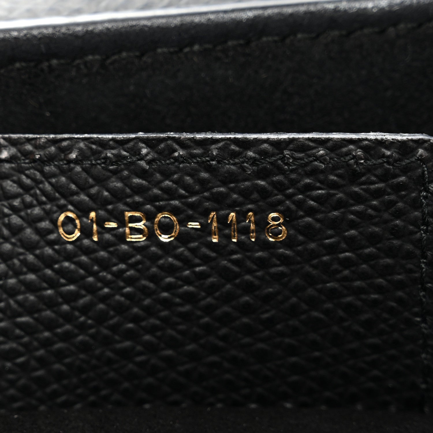 Grained Calfskin Saddle Bag Black