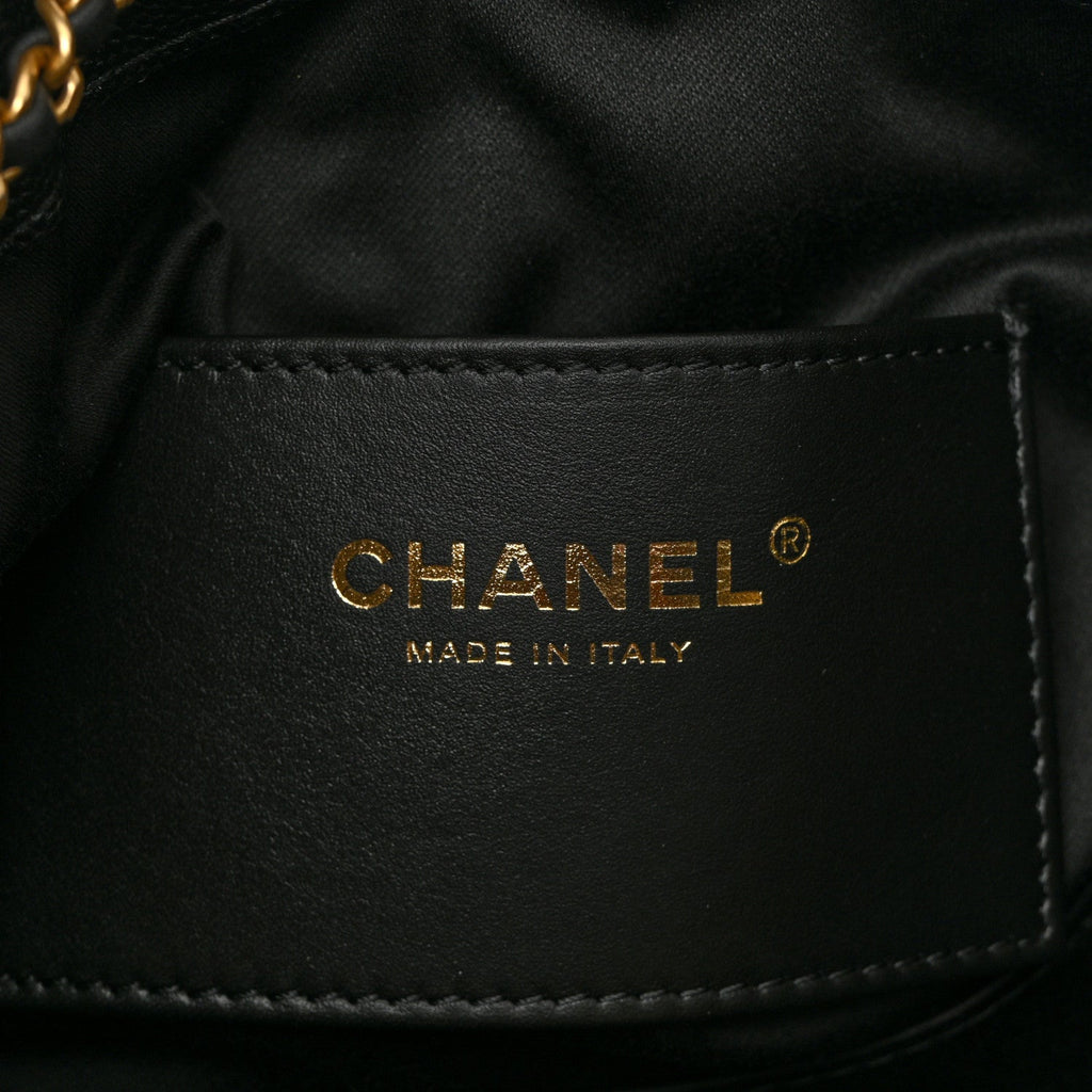 Caviar Quilted Mini Chanel 25 Handbag Black