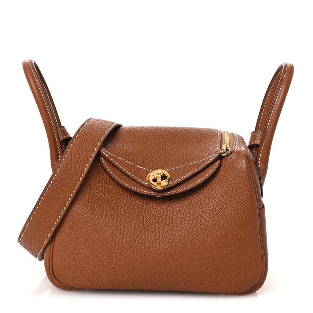 Taurillon Clemence Mini Lindy 20 Gold