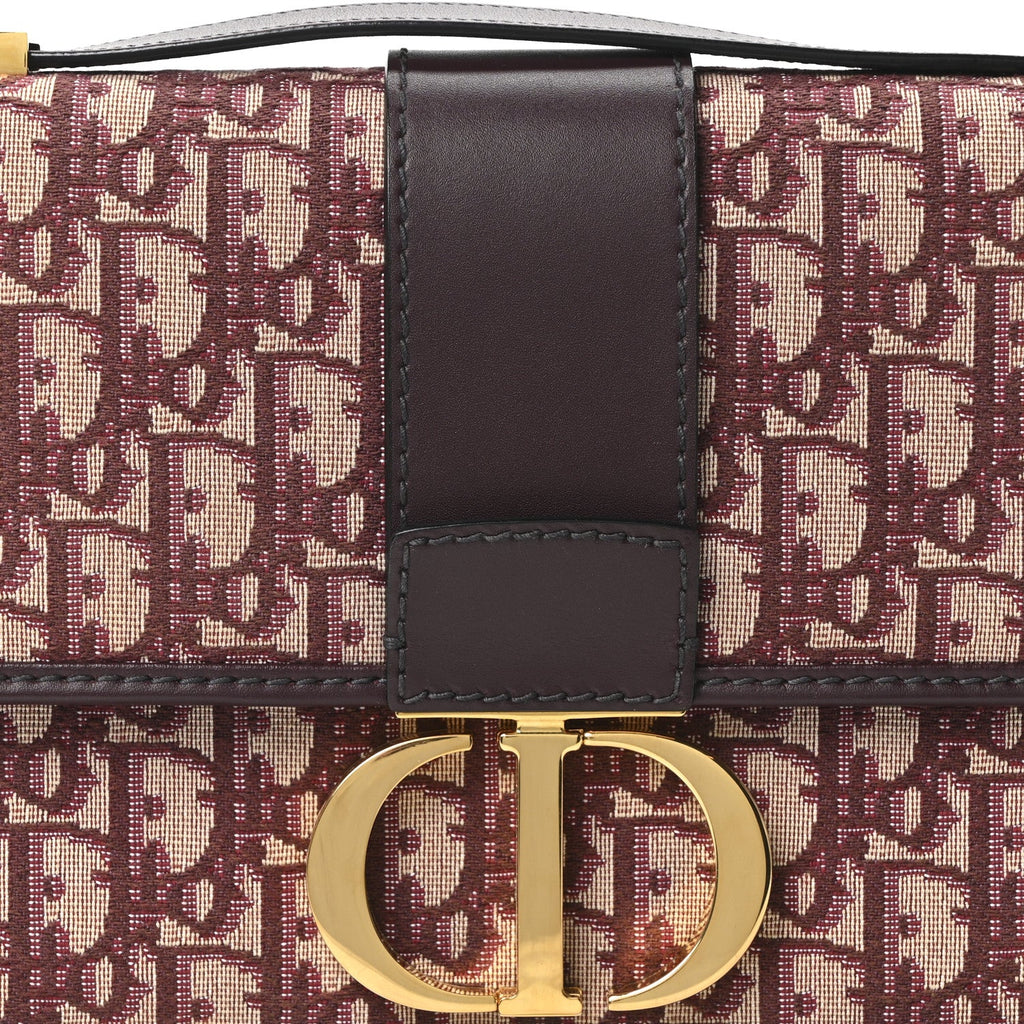 Oblique 30 Montaigne Flap Bag Burgundy