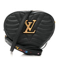 Calfskin New Wave Heart Bag Black