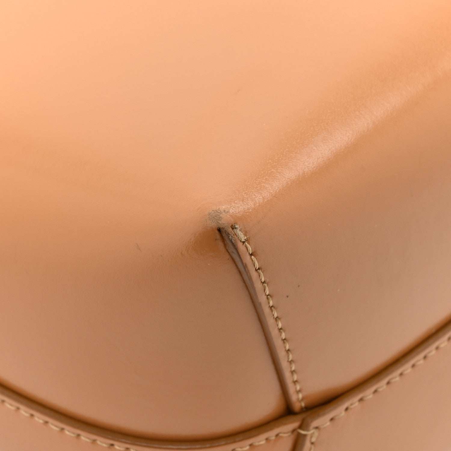 Polished Calfskin Small Soft Candy Shoulder Bag Caramel
