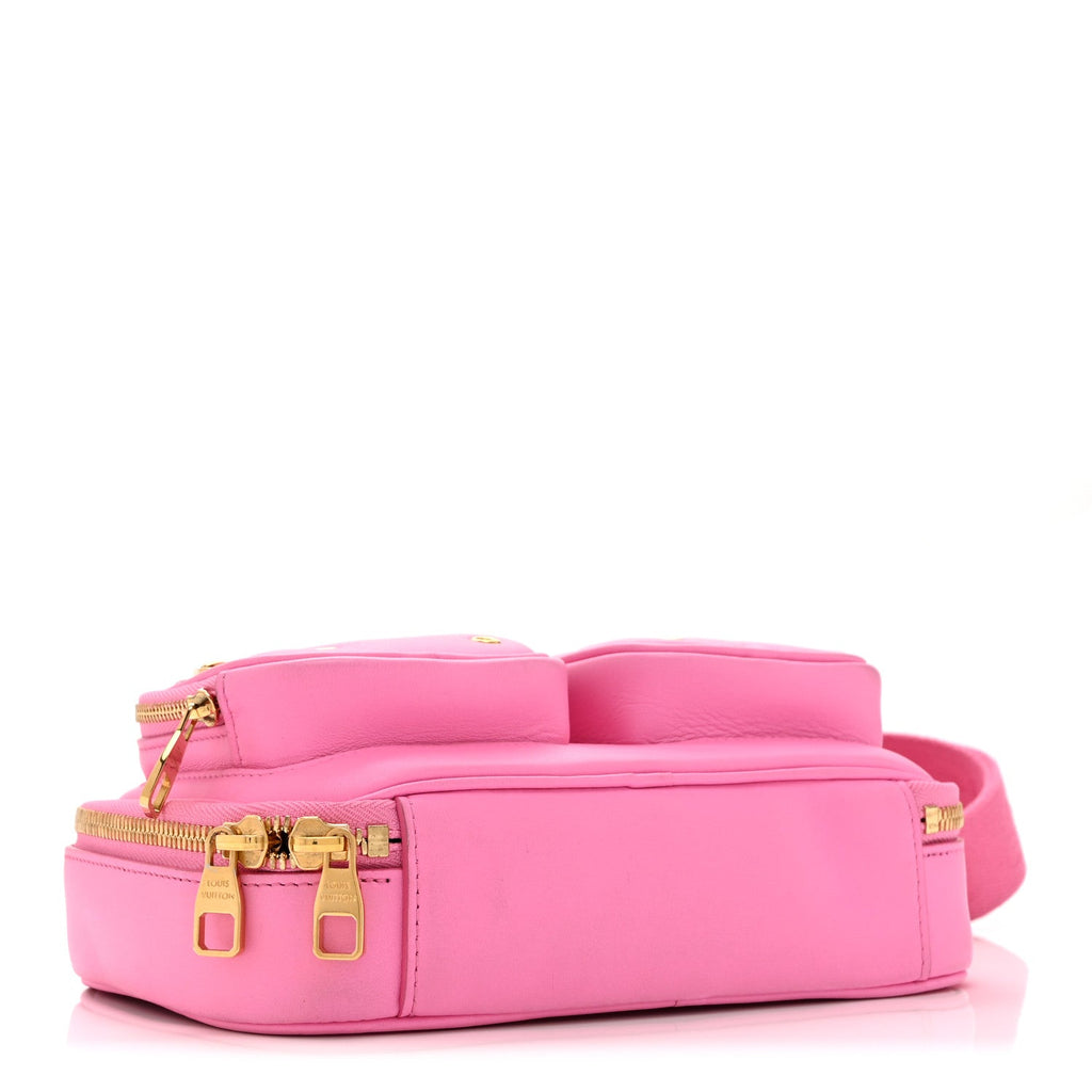 Calfskin Embossed Monogram Vuittamins Utility Crossbody Rose Violet