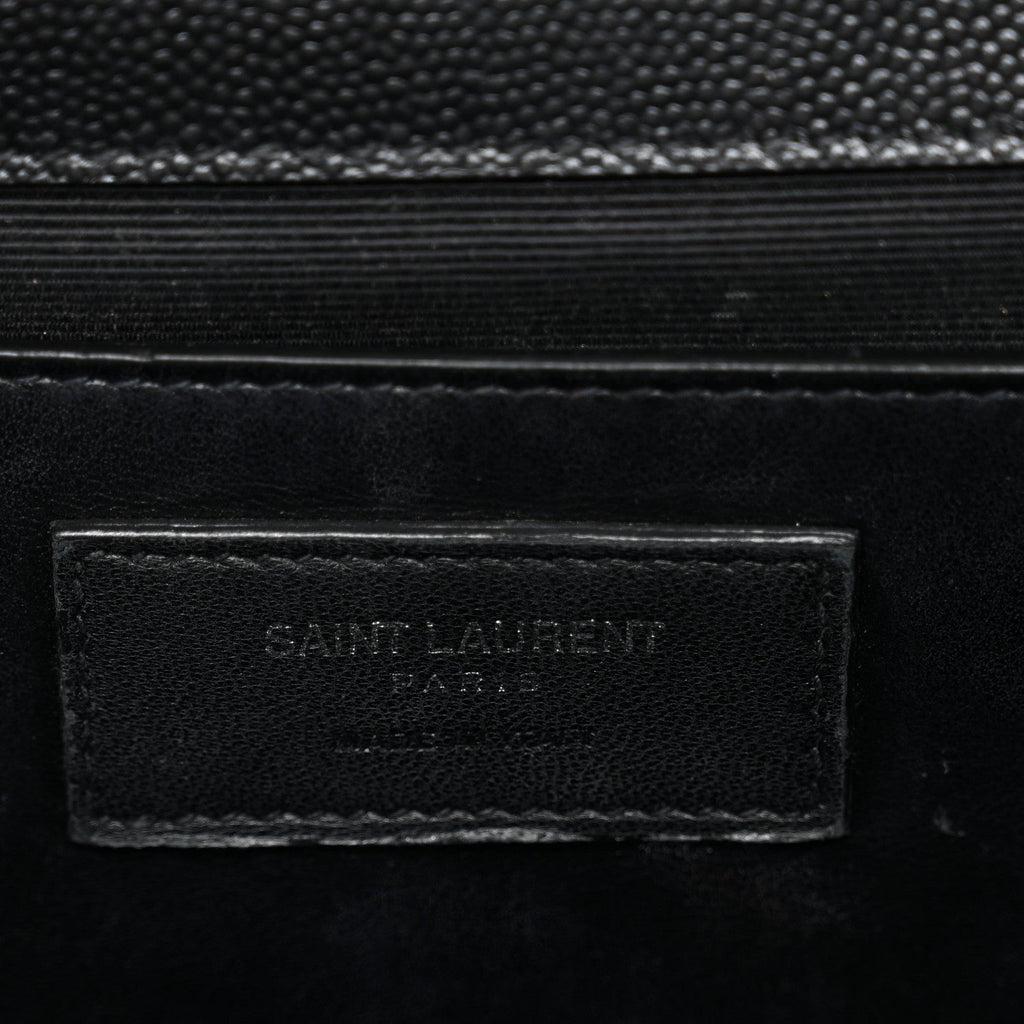 Grain De Poudre Medium Classic Monogram Monochrome Kate Satchel Black