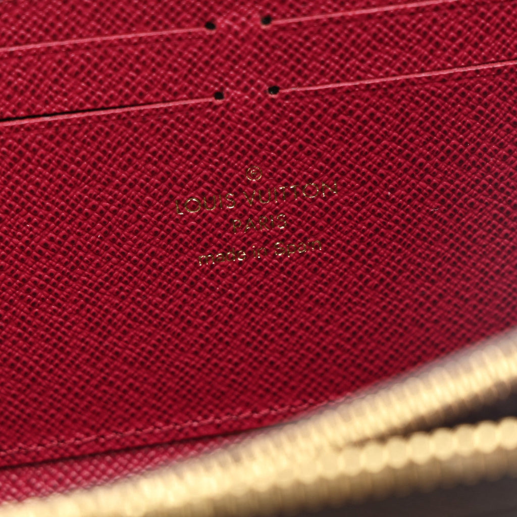 Monogram Clemence Wallet Fuchsia
