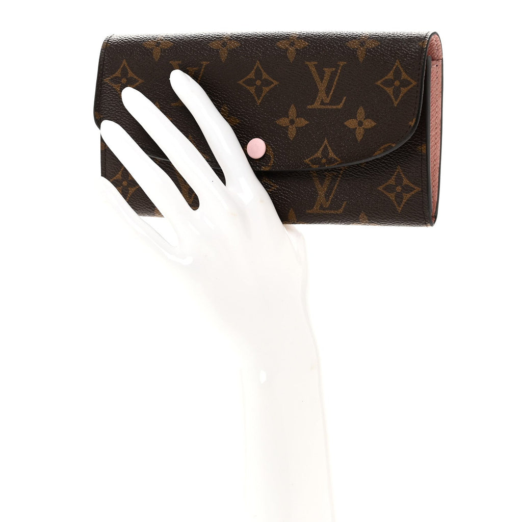 Monogram Emilie Wallet Rose Ballerine