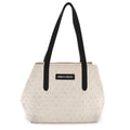Grained Calfskin Embossed Star Small Sofia Tote Chalk