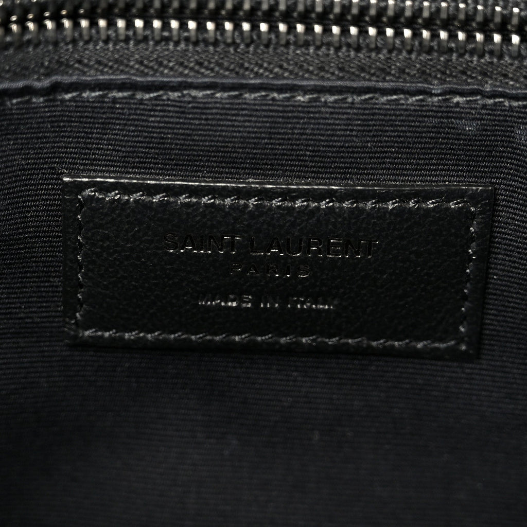 Crinkled Calfskin Matelasse Monogram Medium Niki Chain Satchel Deep Marine