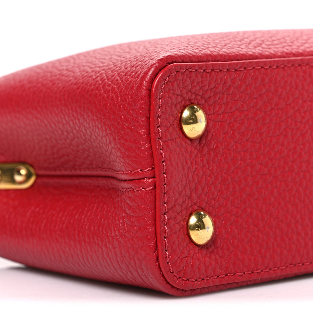 Taurillon Mini Capucines Scarlet