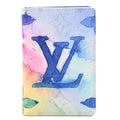 Monogram Watercolor Pocket Organizer NM Multicolor