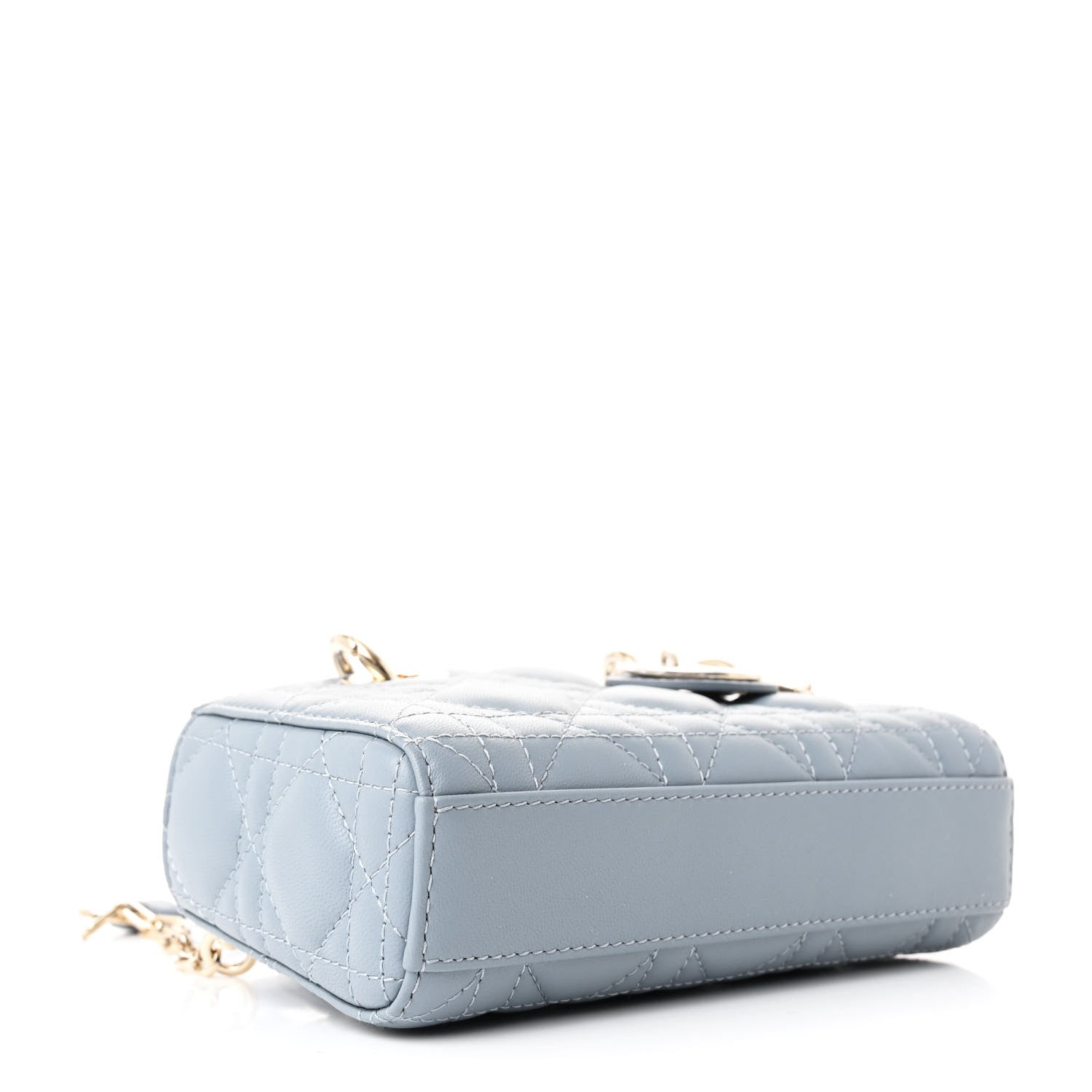 Lambskin Cannage Micro Lady D-Joy Cloud Blue