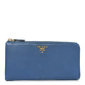 Vitello Move Half Zip Wallet Cobalto