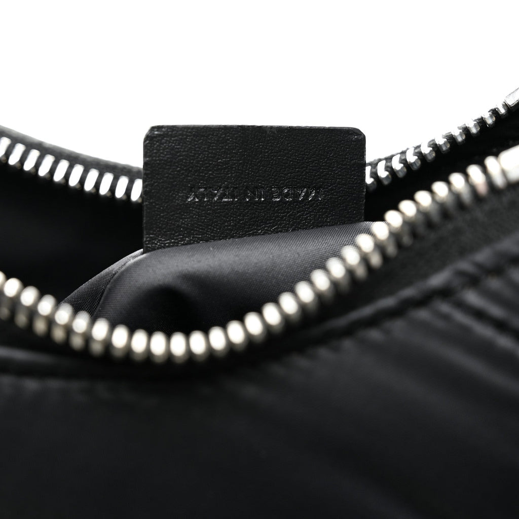 Nylon Ava Shoulder Bag Black