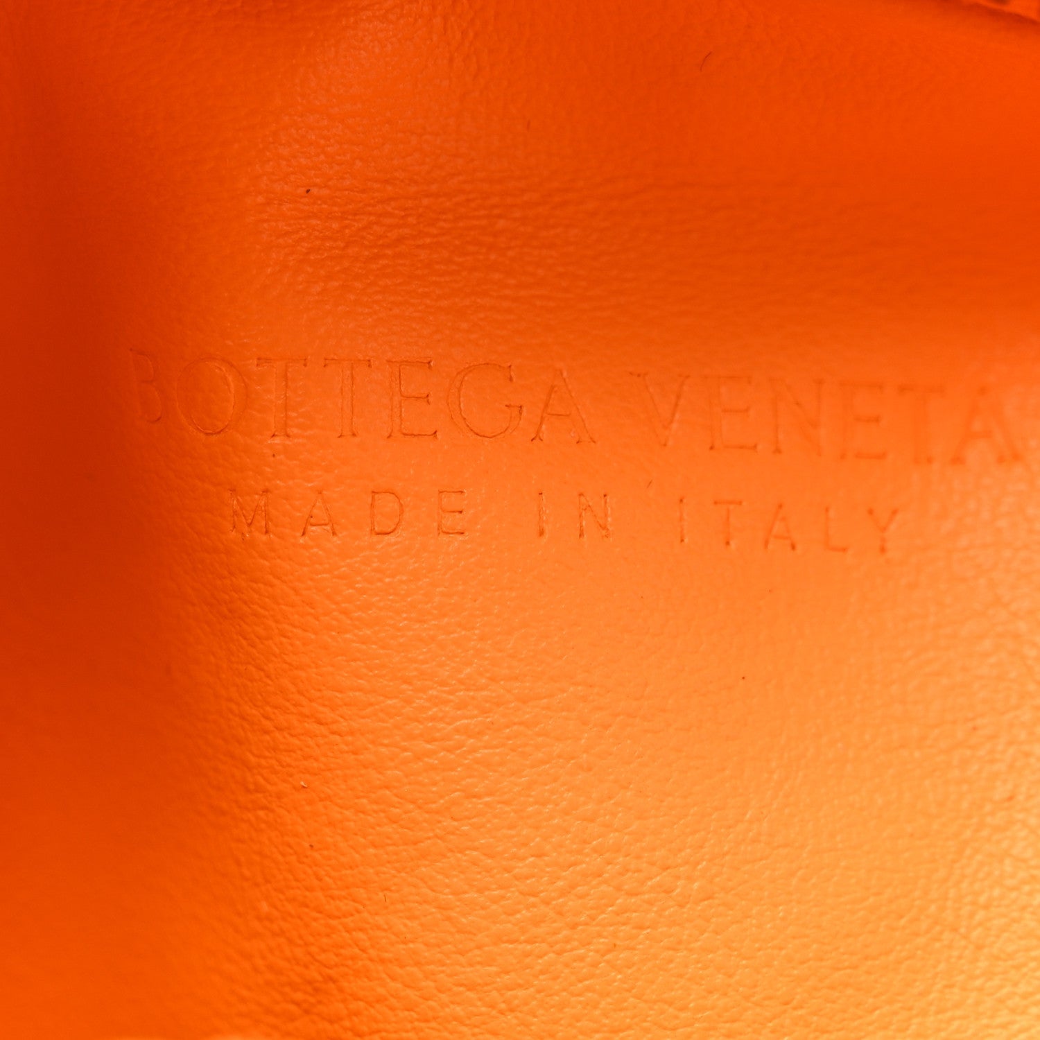 Nappa Intrecciato Mini Jodie Tangerine