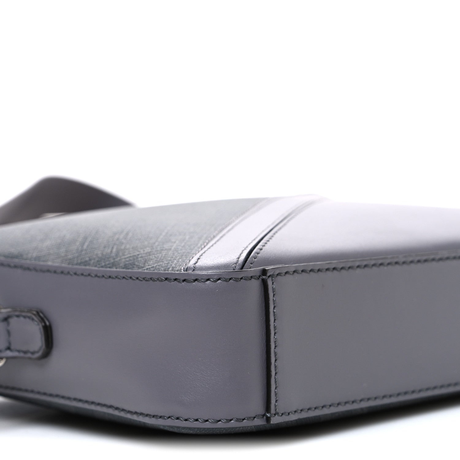 Glazed Fabric Vitello Liberty FF 1974 Diagonal Medium Camera Case Grey