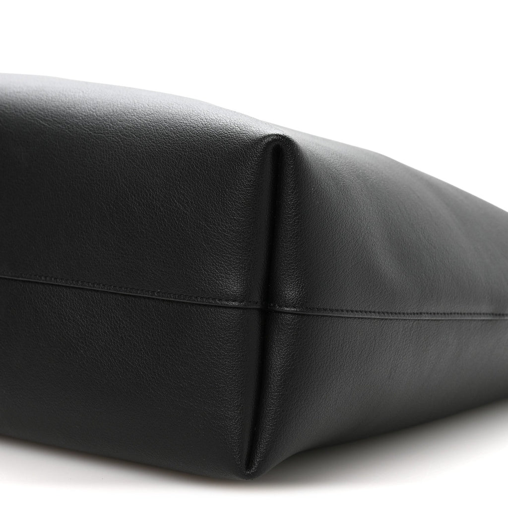 Calfskin Large Shopping Tote Black