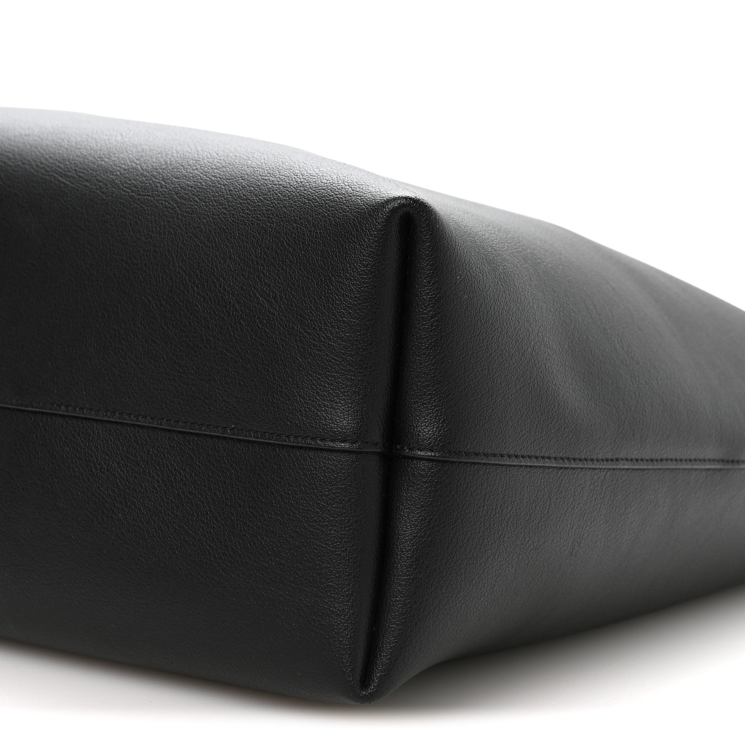 Calfskin Large Shopping Tote Black