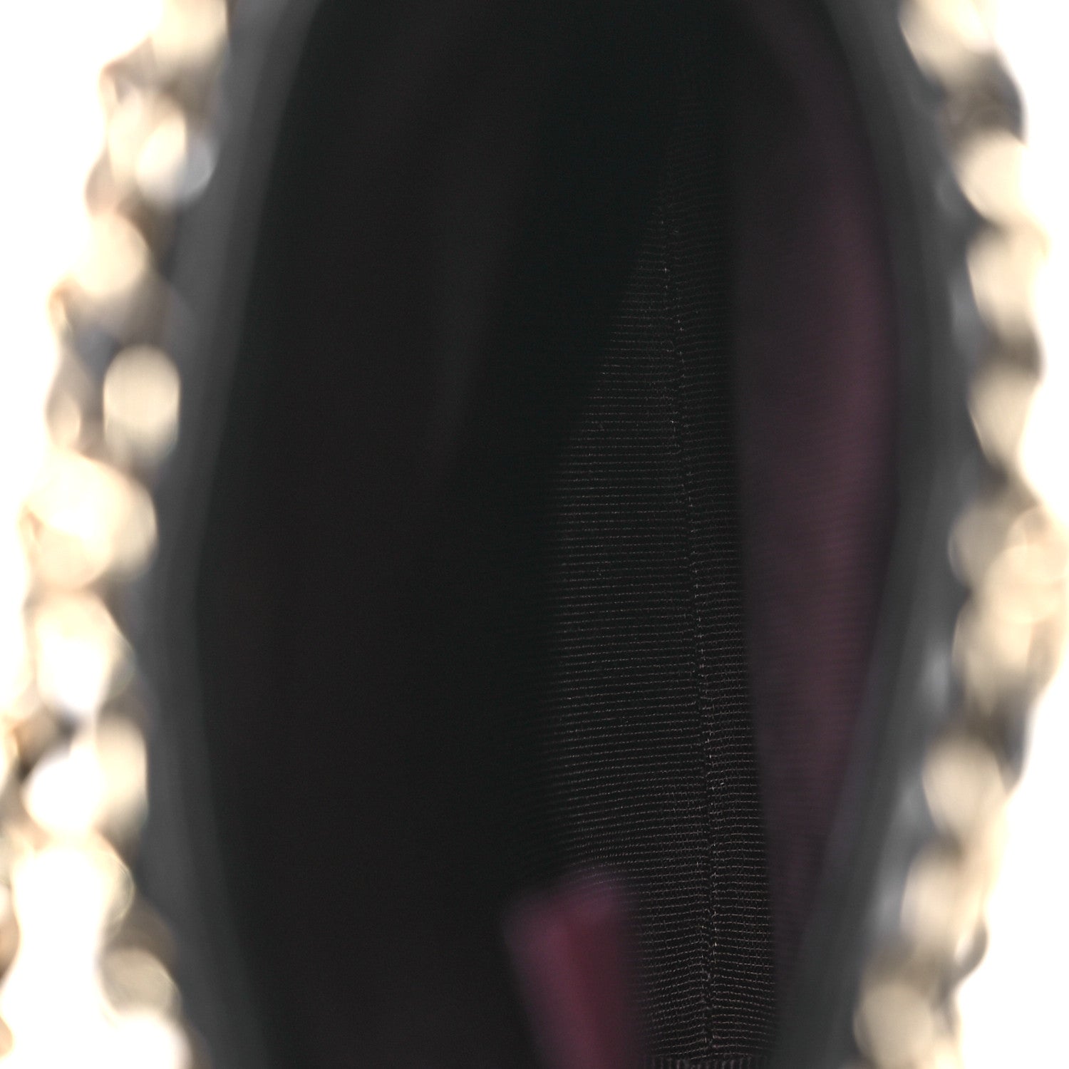 Lambskin Tech Me Out Clutch With Chain Black