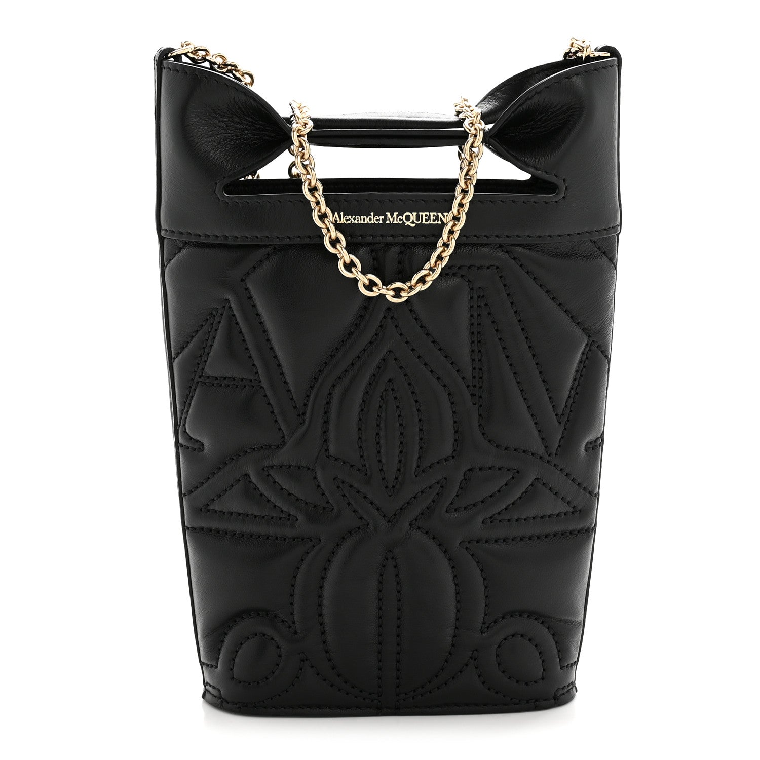 Calfskin Mini The Bow Bag Black