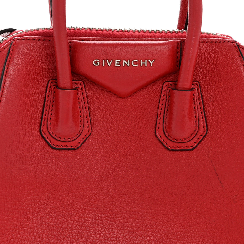 Sugar Goatskin Mini Antigona Red