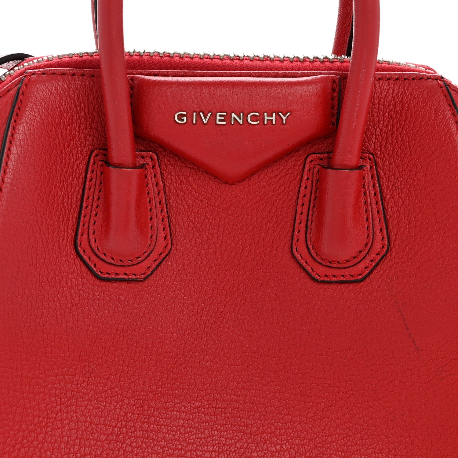 Sugar Goatskin Mini Antigona Red