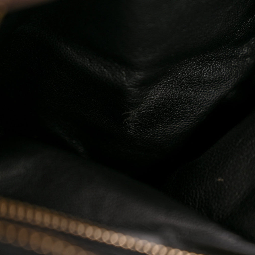 Snakeskin Large Luggage Black