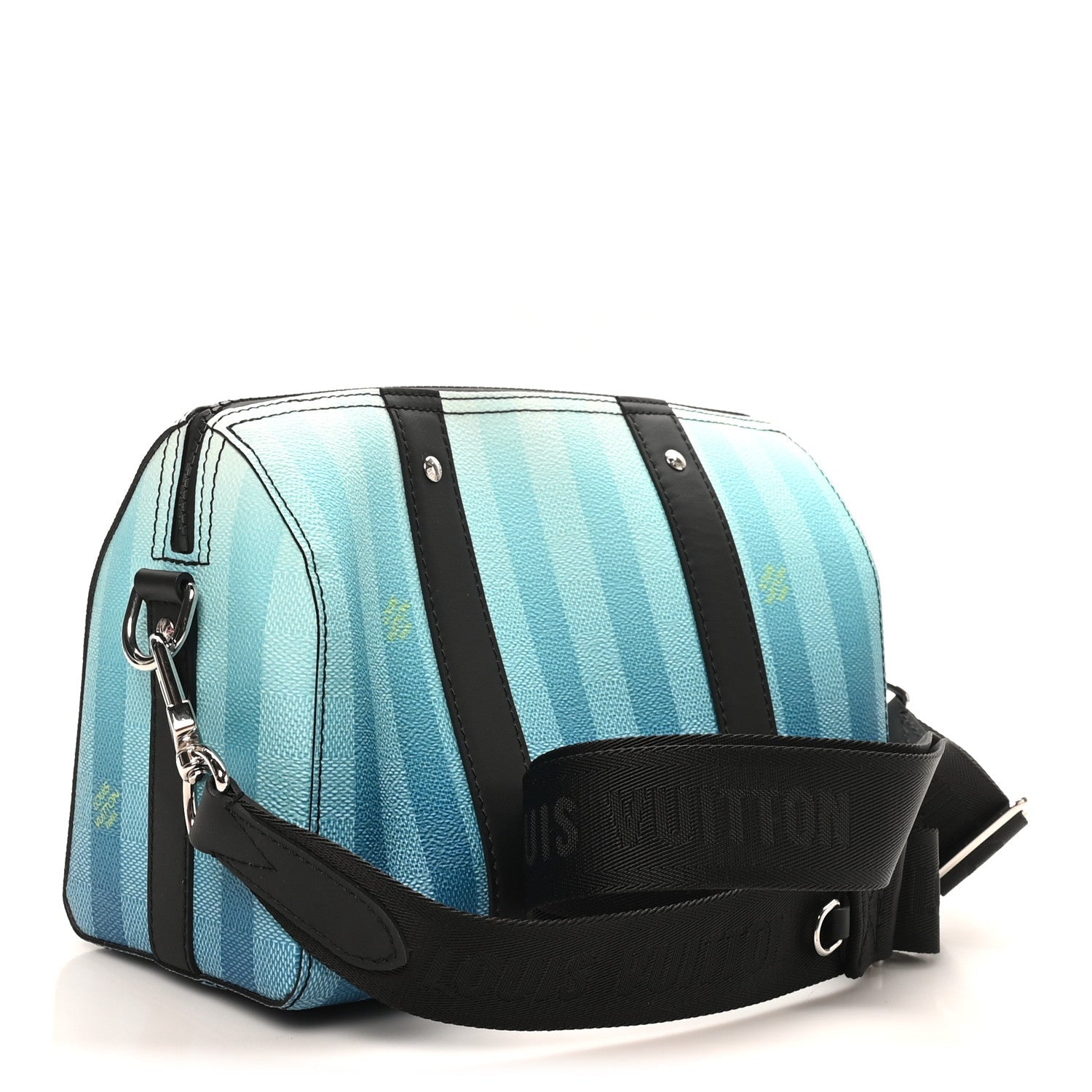 Damier Striped City Keepall Gradient Blue
