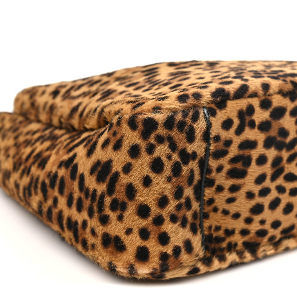 Pony Hair Leopard Print Small Le 5 A 7 Soft Hobo