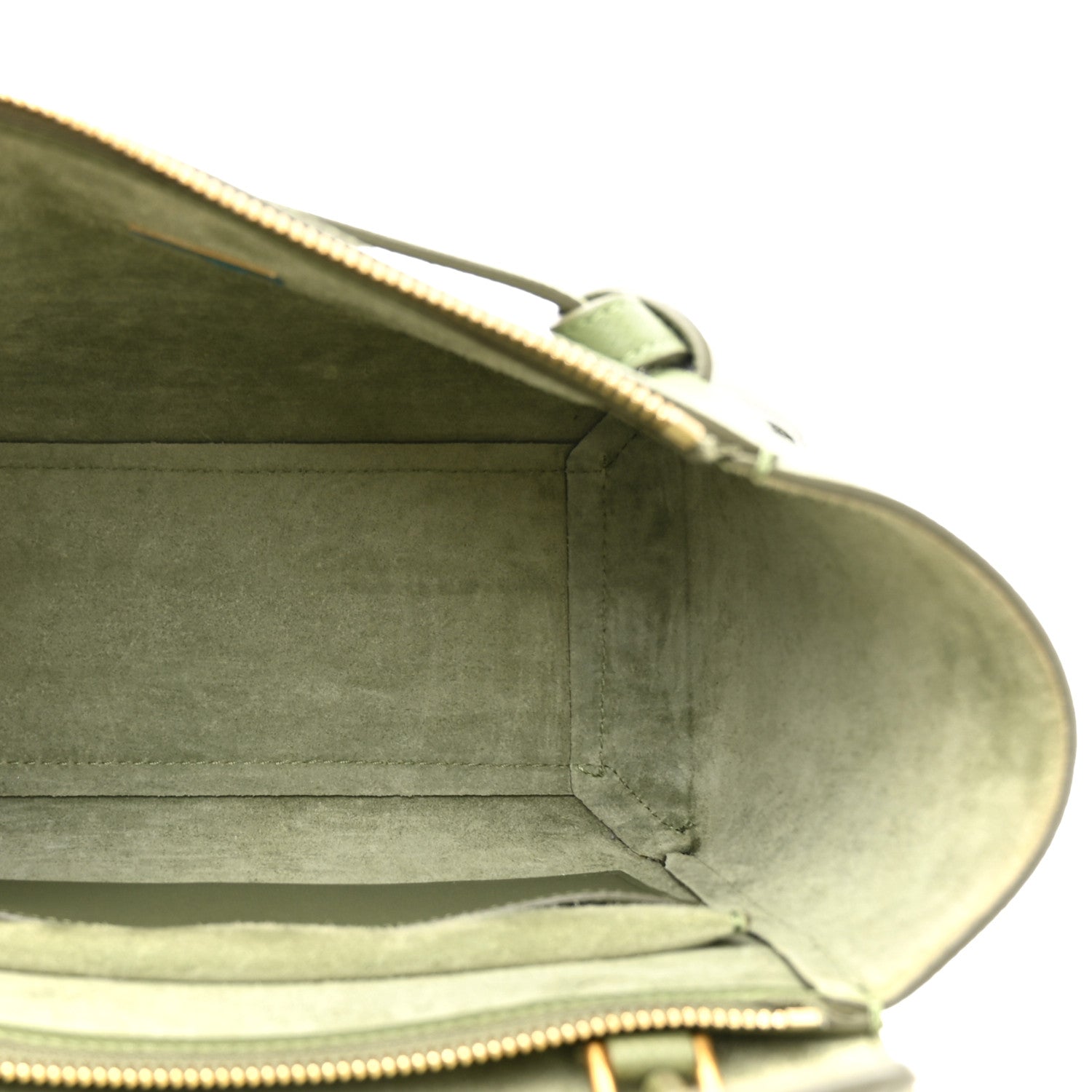 Grained Calfskin Micro Belt Bag Army Green