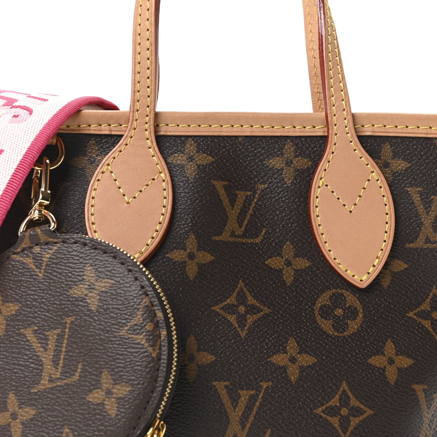 Monogram Neverfull BB Pink Peony