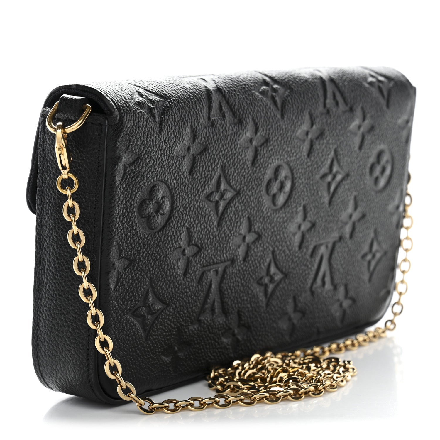 Empreinte Pochette Felicie Chain Wallet Black