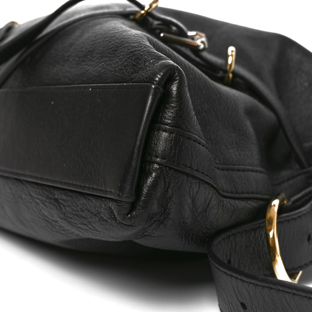 Calfskin Medium Voyou Bag Black