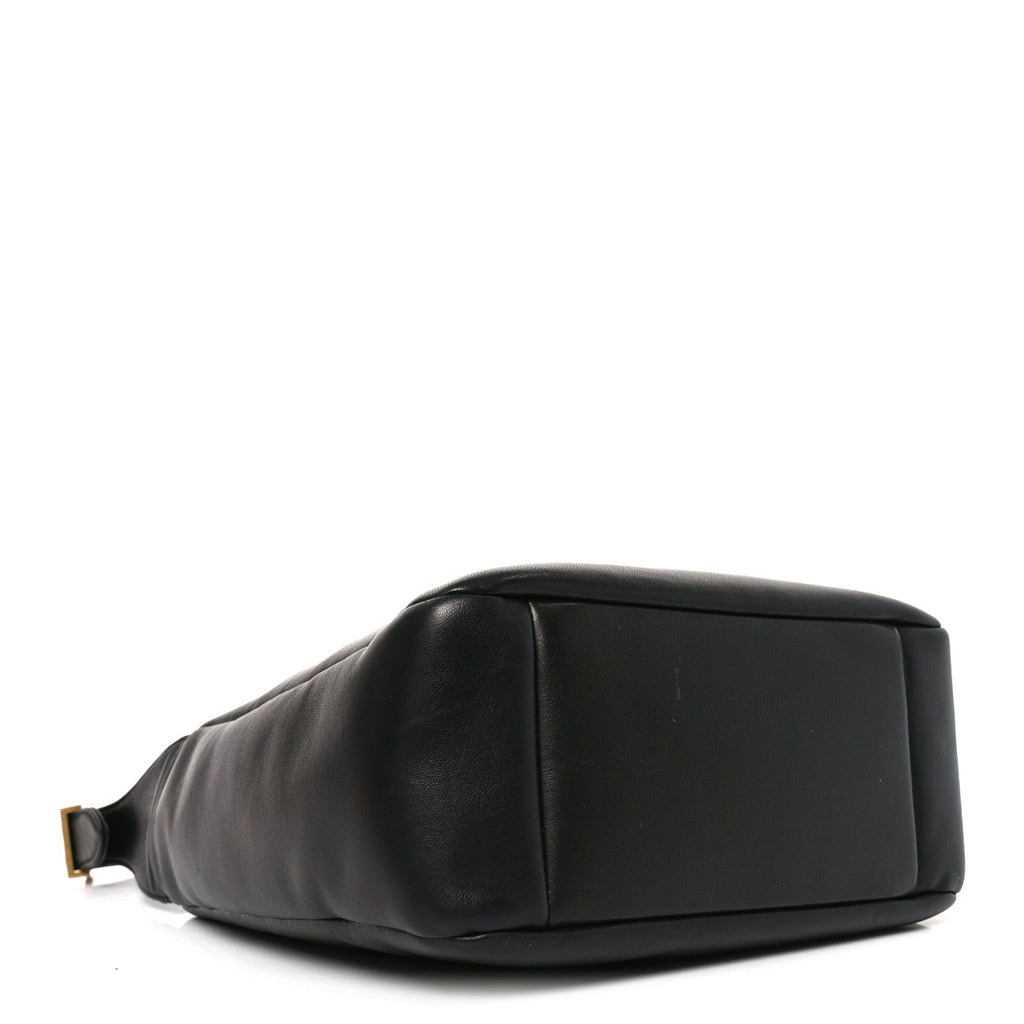 Padded Lambskin Small Le 5 A 7 Supple Hobo Black
