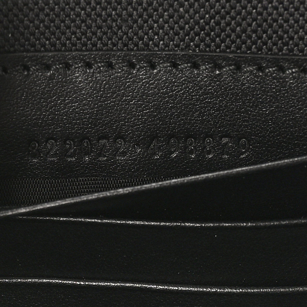GG Supreme Monogram Web Small Shoulder Bag Black Grey
