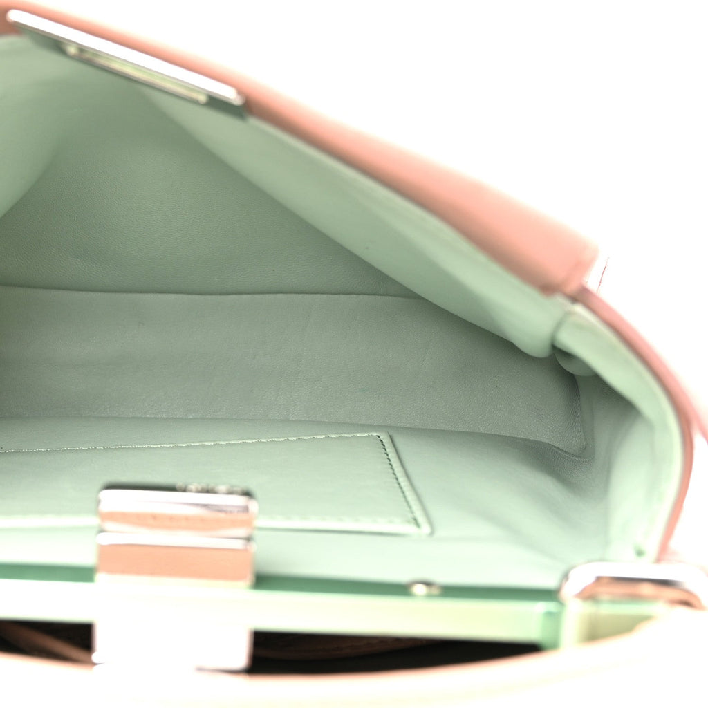 Nappa Colorblock Mini Peekaboo Iconic Satchel English Rose Plaster Oxigen