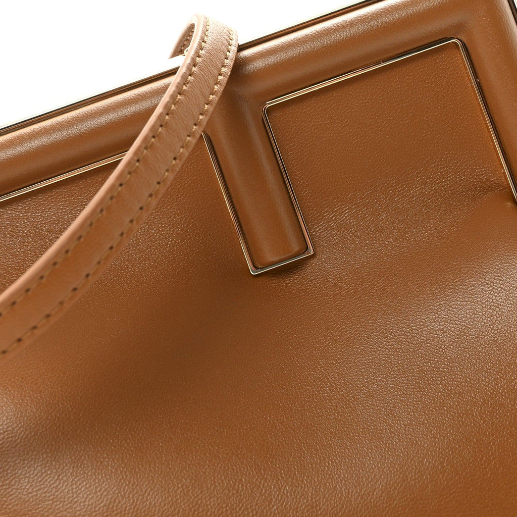 Shiny Nappa Small Fendi First Caramello