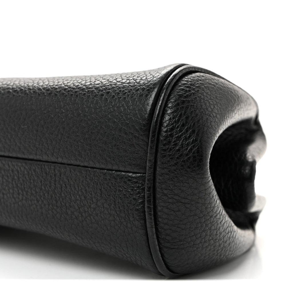 Calfskin Small Gancini Crossbody Black