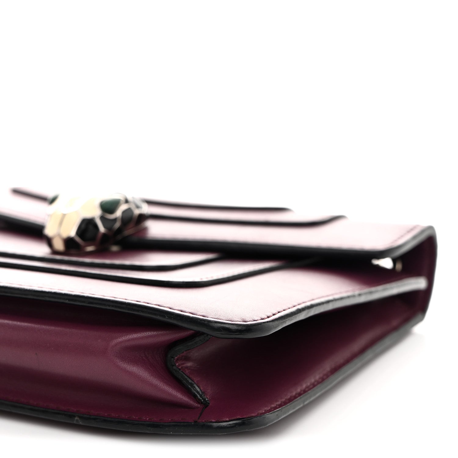 Calfskin Small Serpenti Forever Snake Strap Crossbody Bag Purple